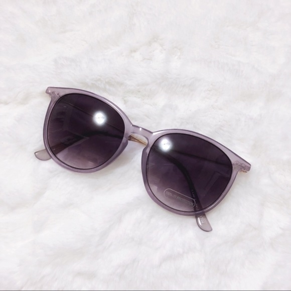 LOFT Accessories - LOFT Pale Periwinkle Metallic Round Sunglasses